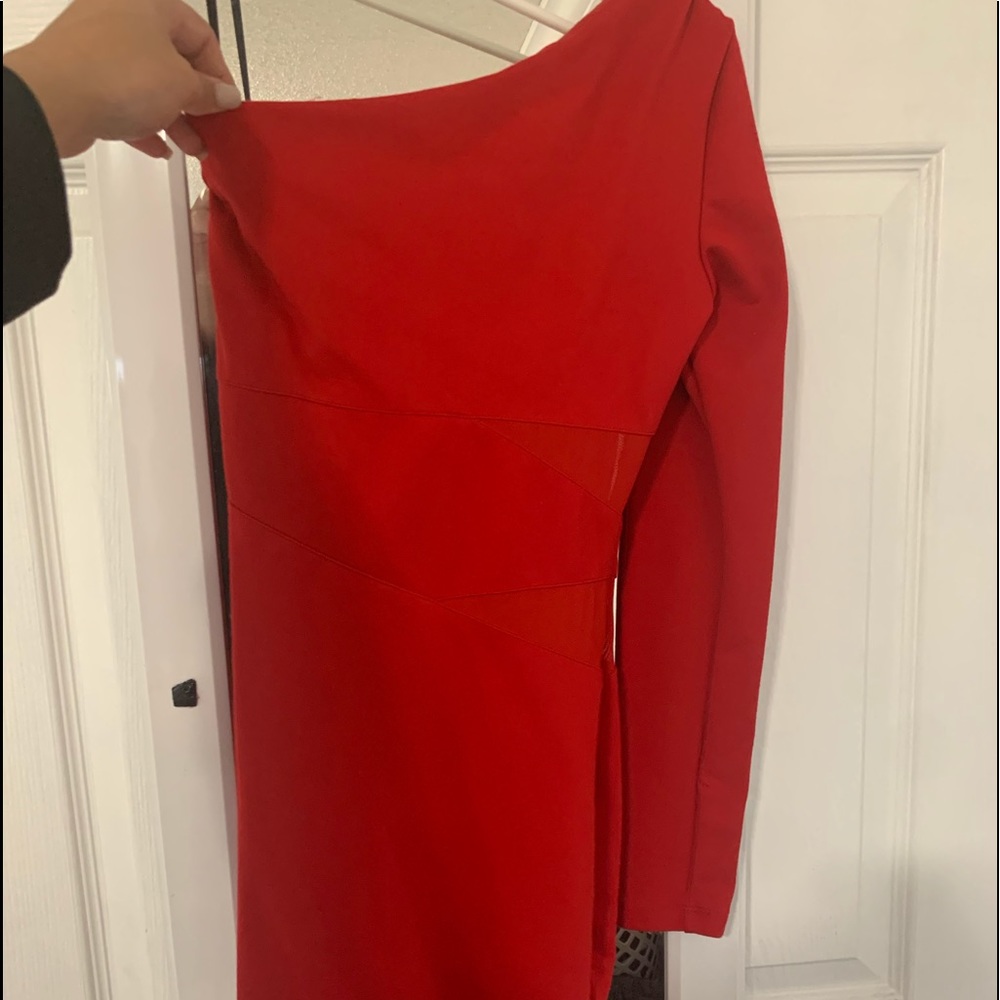 Bebe one sleeve mini dress - Picture 3 of 3